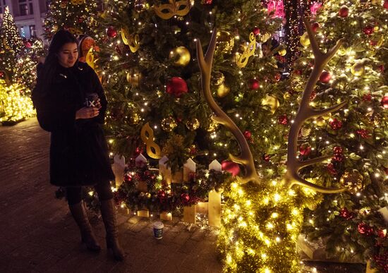 Moscow on New Year eve
