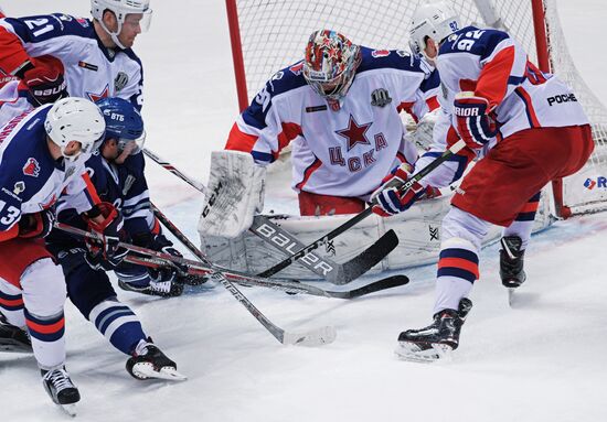 Ice hockey. Kontinental Hockey League. Dynamo vs. CSKA