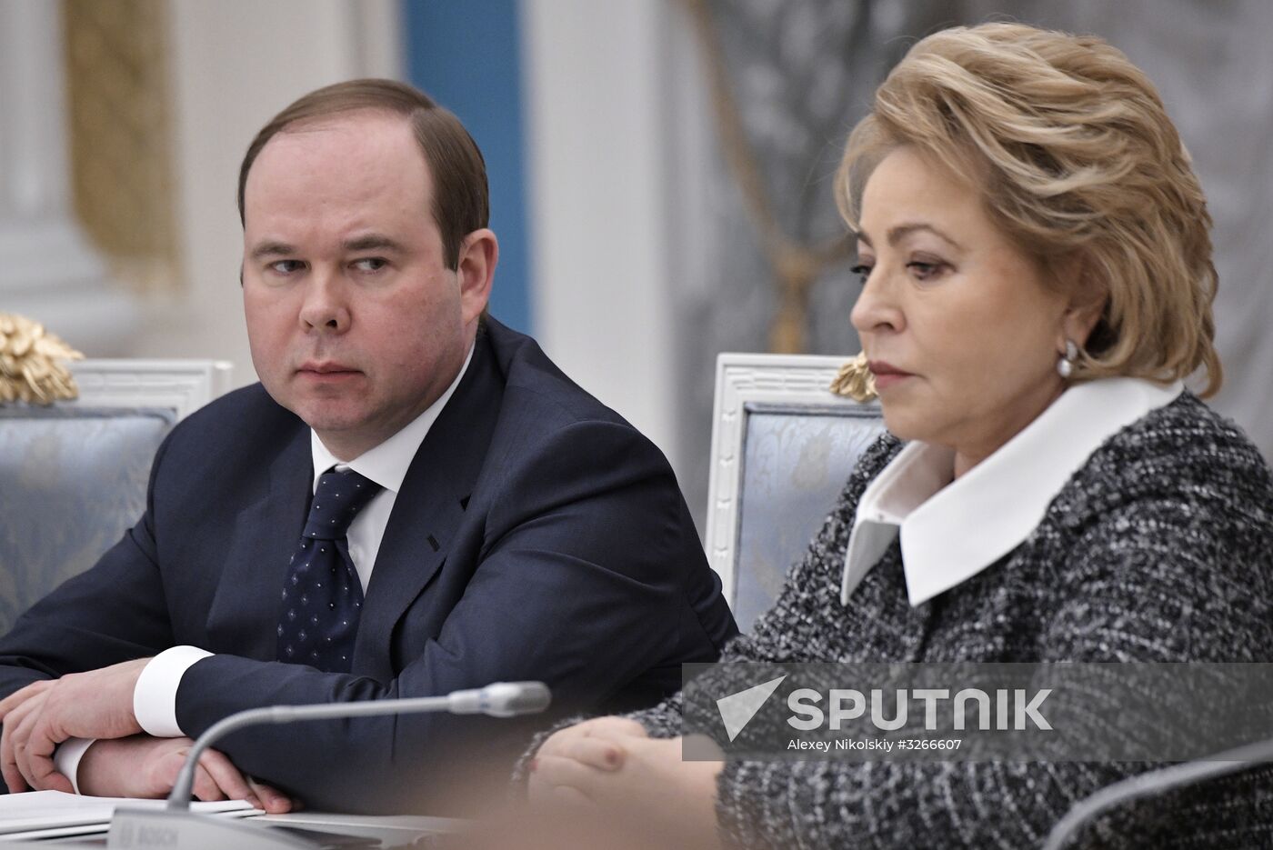 President Vladimir Putin meets with leadership of Federal Assembly's chambers