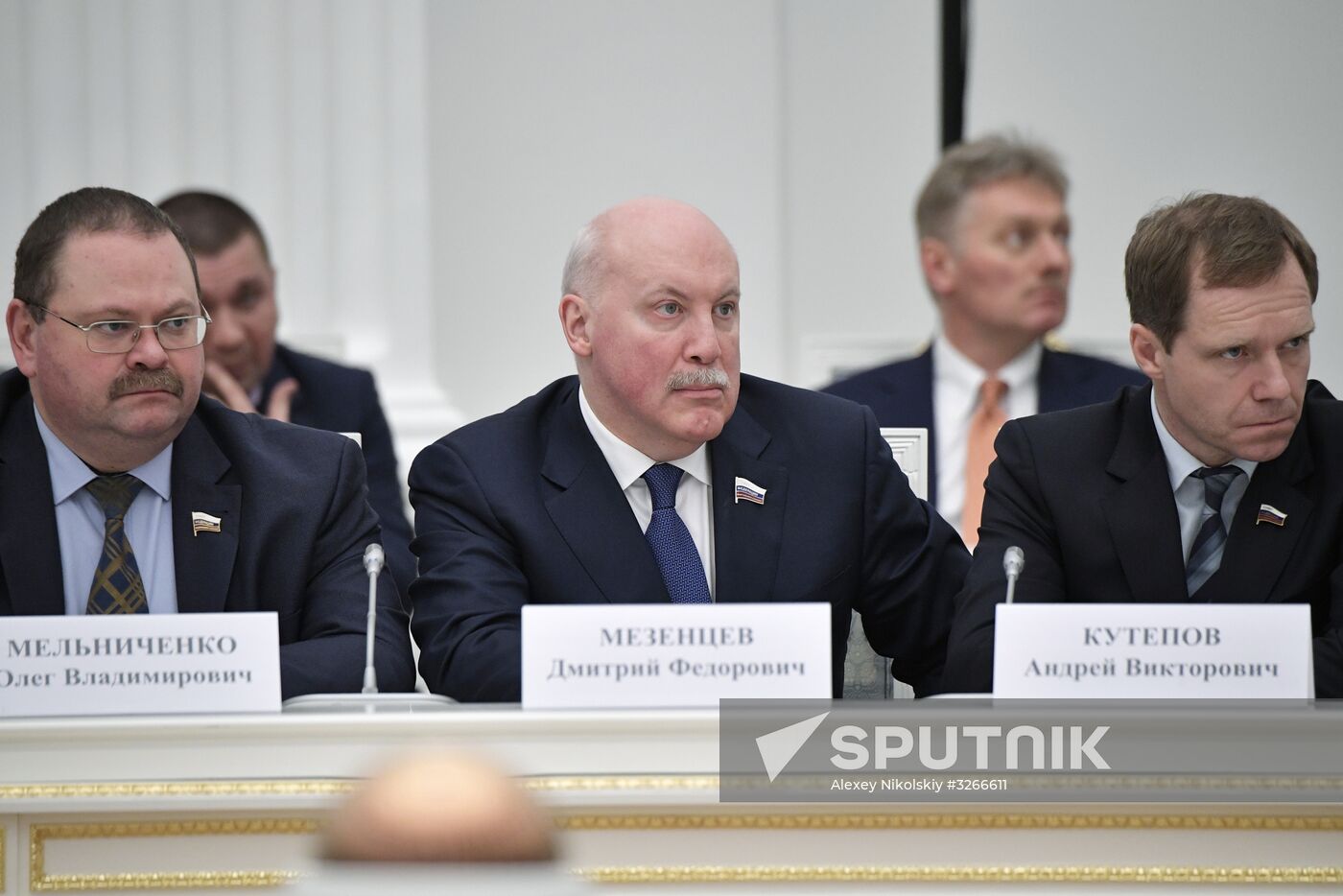 President Vladimir Putin meets with leadership of Federal Assembly's chambers