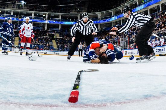 Ice hockey. Kontinental Hockey League. Dynamo vs. CSKA