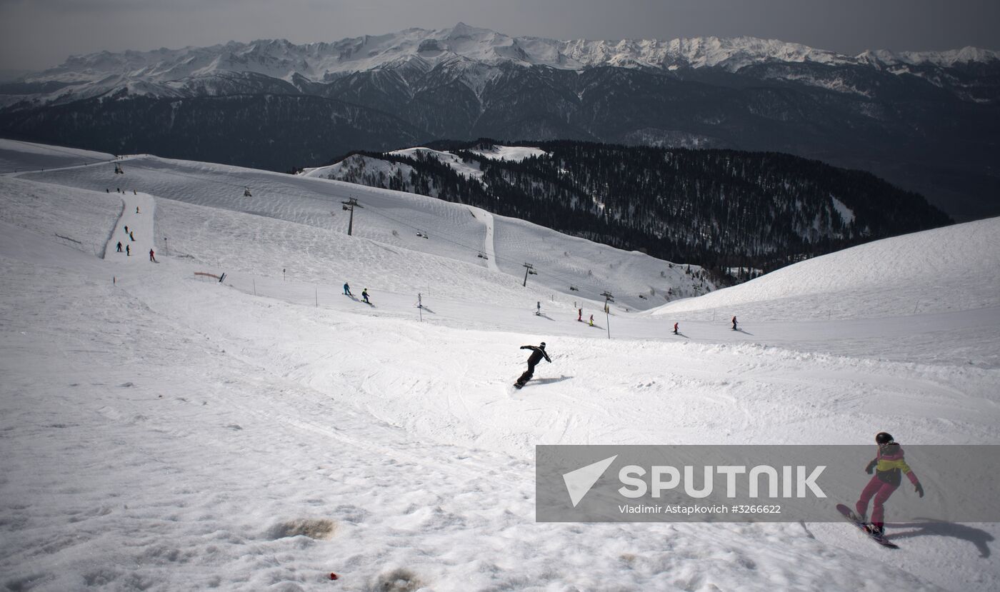 Rosa Khutor all year round alpine skiing resort