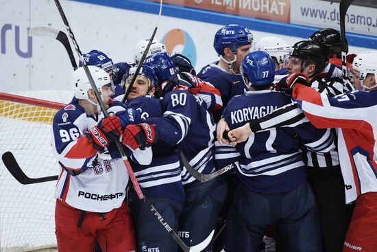 Ice hockey. Kontinental Hockey League. Dynamo vs. CSKA
