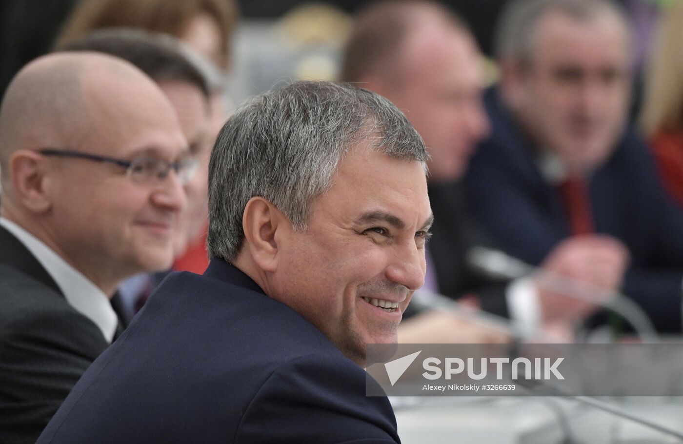 President Vladimir Putin meets with leadership of Federal Assembly's chambers