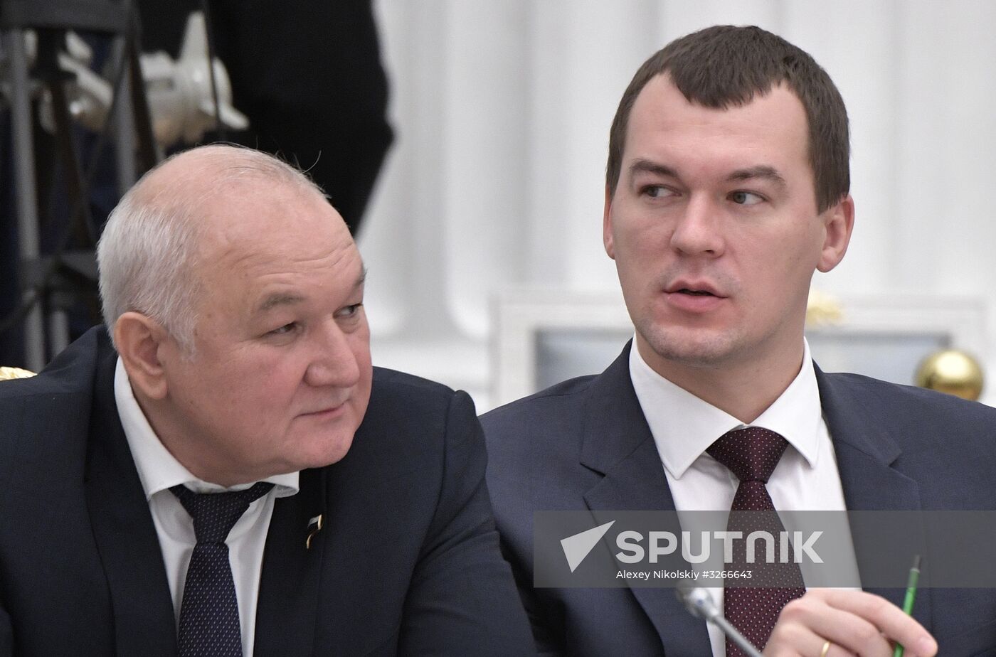 President Vladimir Putin meets with leadership of Federal Assembly's chambers
