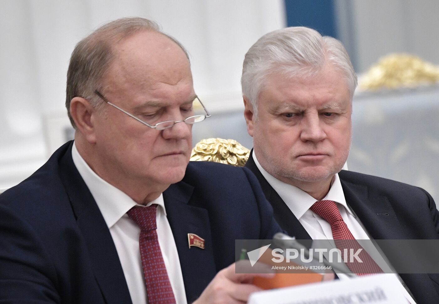 President Vladimir Putin meets with leadership of Federal Assembly's chambers