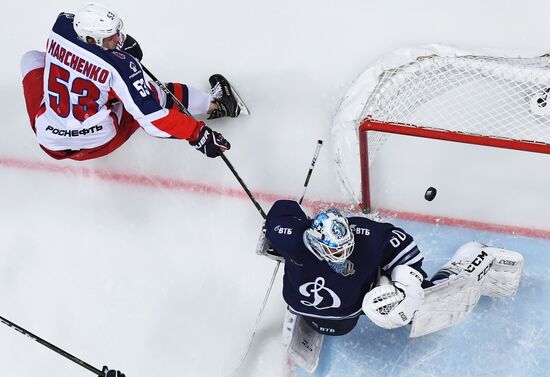 Ice hockey. Kontinental Hockey League. Dynamo vs. CSKA