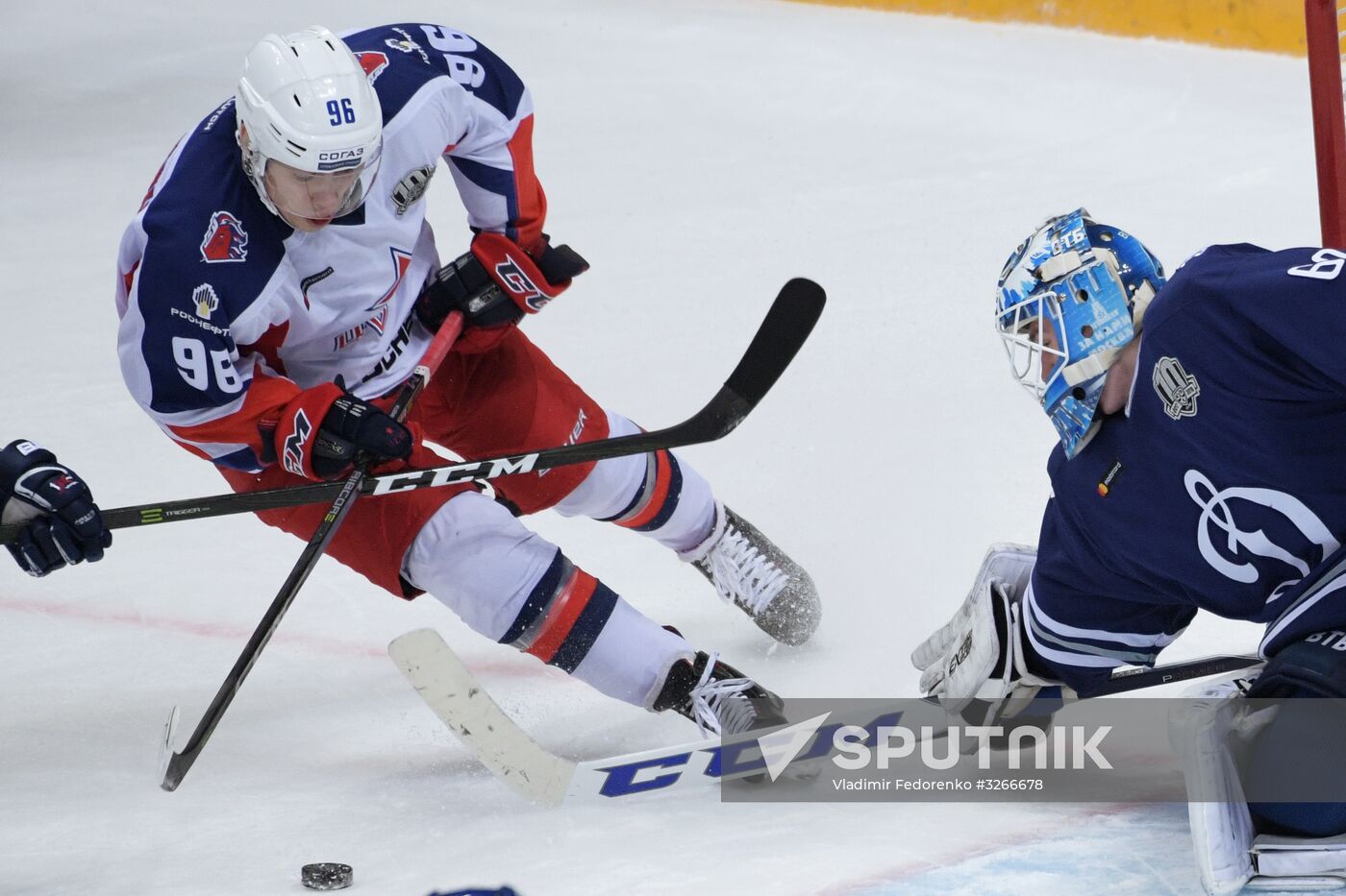 Ice hockey. Kontinental Hockey League. Dynamo vs. CSKA