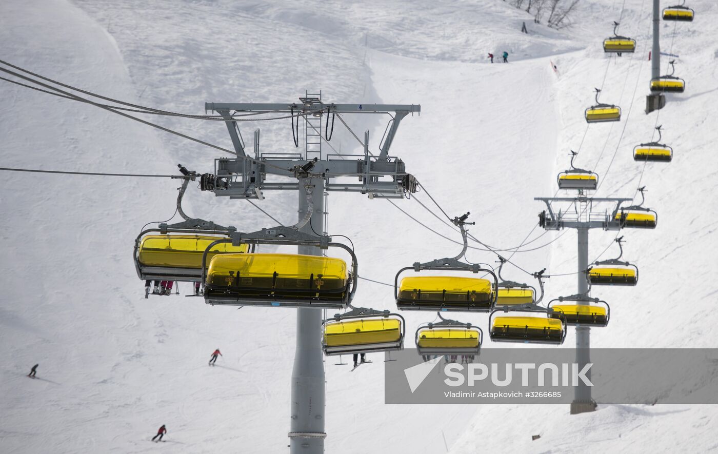 Rosa Khutor all year round alpine skiing resort
