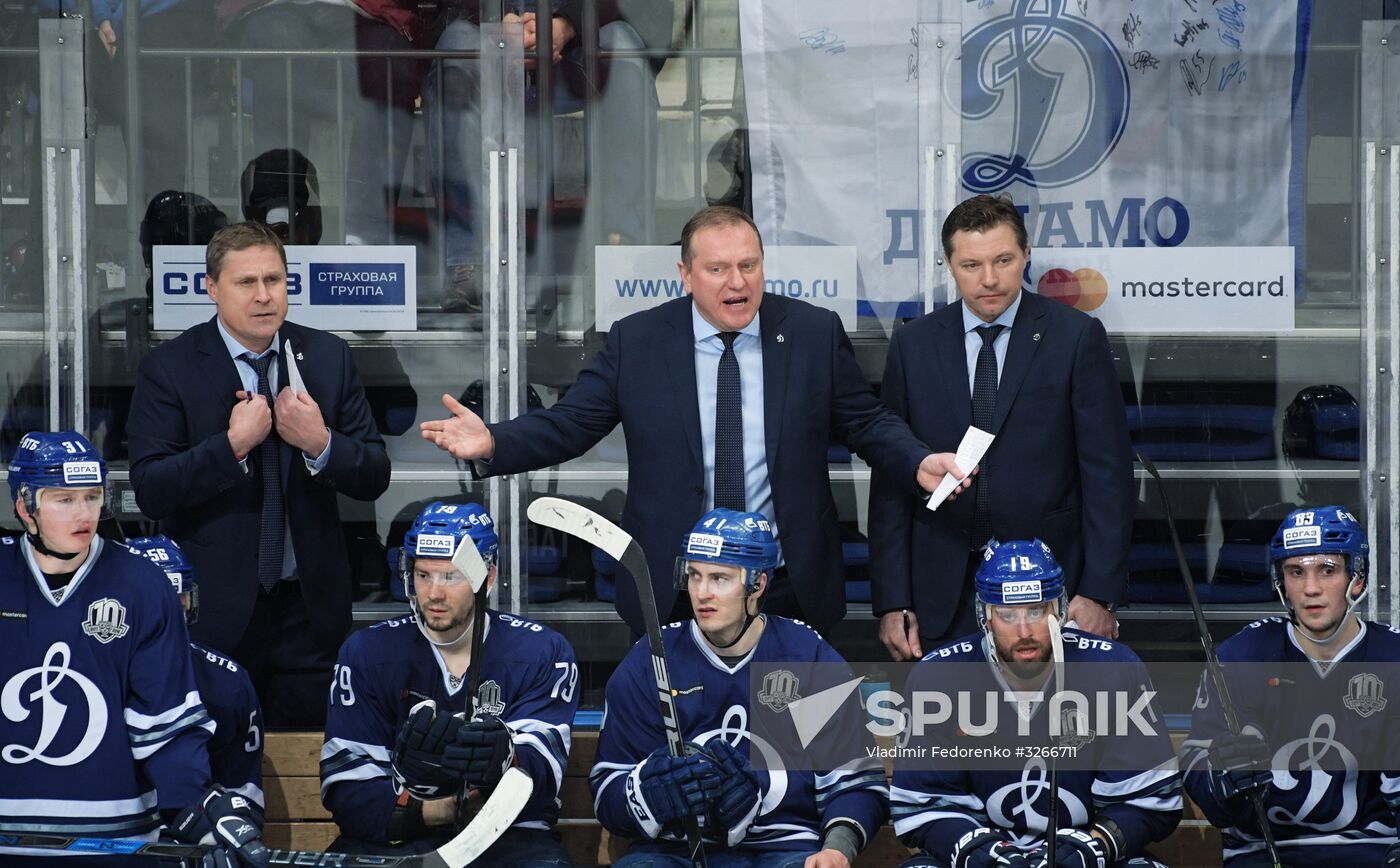 Ice hockey. KHL. Dynamo Moscow vs. CSKA Moscow