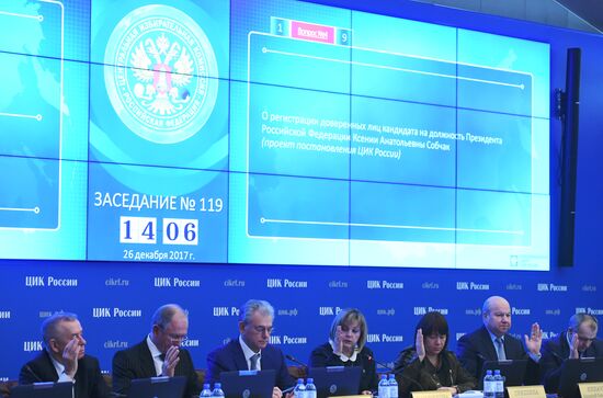 Meeting of Russian Central Election Commission