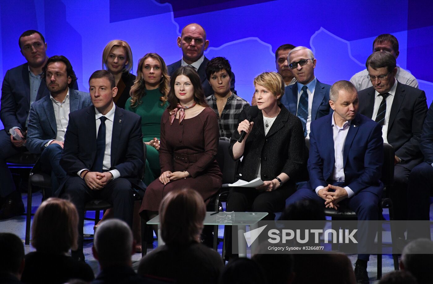 Meeting of initiative group to nominate Vladimir Putin presidential candidate