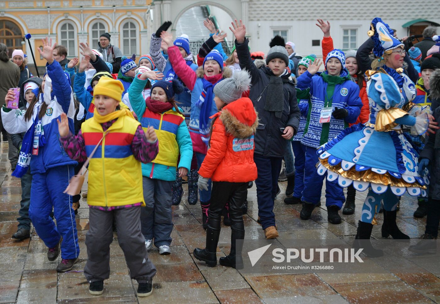 President Vladimir Putin meets with guests of Kremlin New Year's party