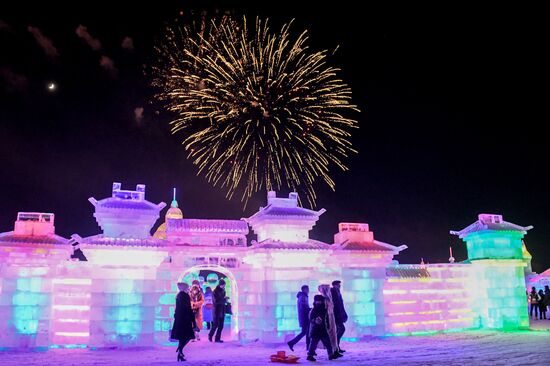 International Ice and Snow Sculpture Festival in Manzhouli