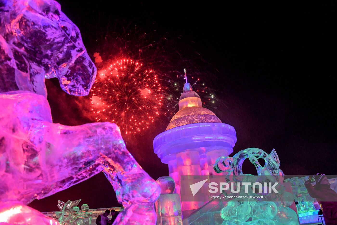 International Ice and Snow Sculpture Festival in Manzhouli