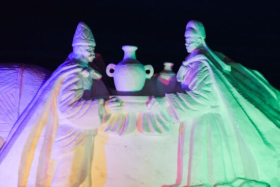 International Ice and Snow Sculpture Festival in Manzhouli