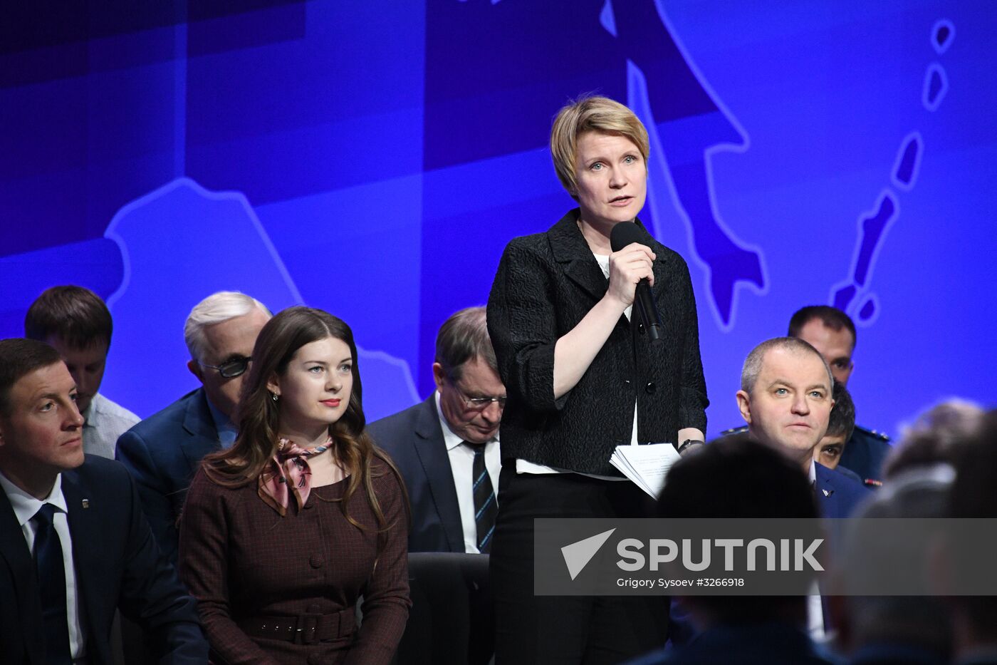 Meeting of initiative group to nominate Vladimir Putin presidential candidate