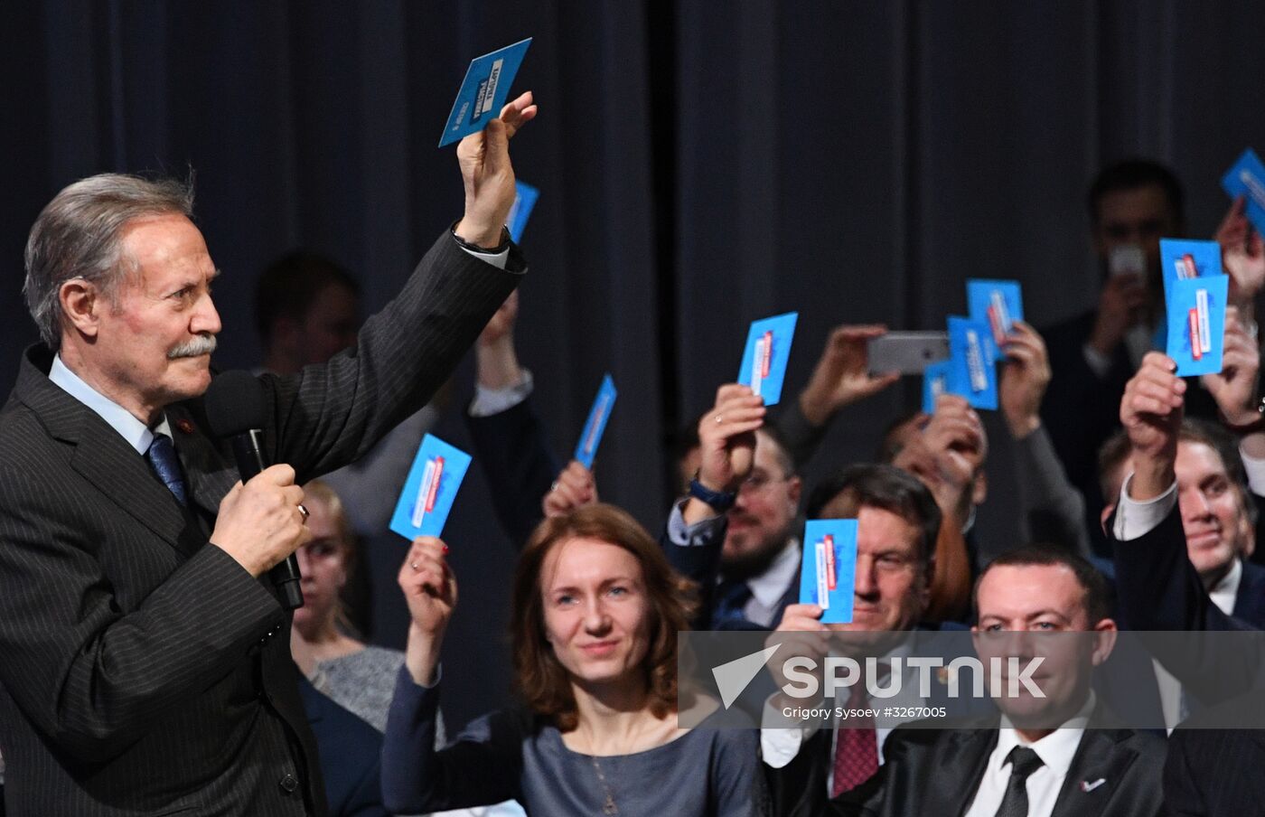 Meeting of initiative group to nominate Vladimir Putin presidential candidate