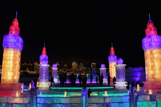 International Ice and Snow Sculpture Festival in Manzhouli