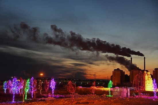 International Ice and Snow Sculpture Festival in Manzhouli