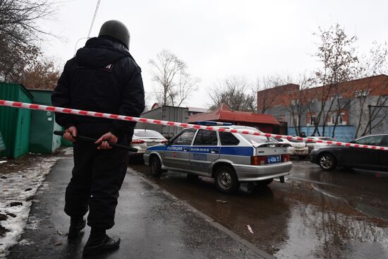 Situation in Ilovaiskaya Street in Moscow