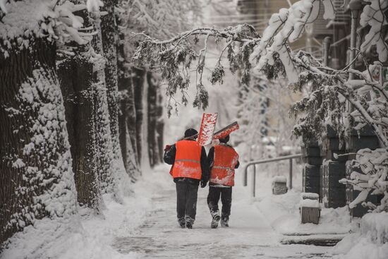 Bishkek in winter