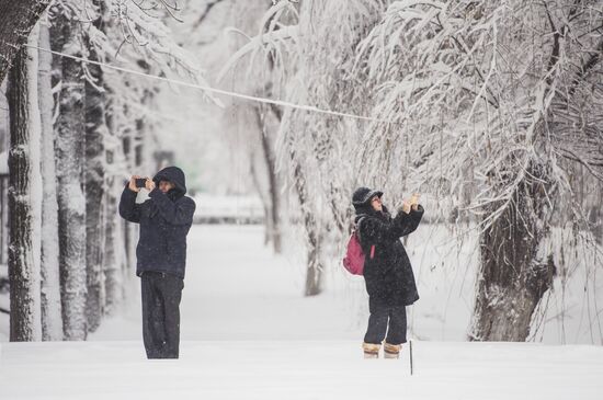 Bishkek in winter