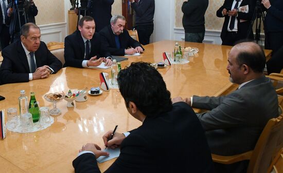 Sergei Lavrov meets with Syria Tomorrow opposition movement leader Ahmad Jarba