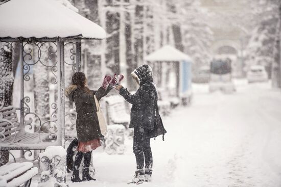 Bishkek in winter