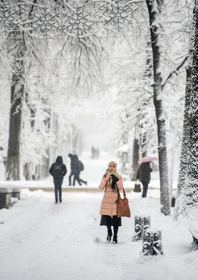 Bishkek in winter