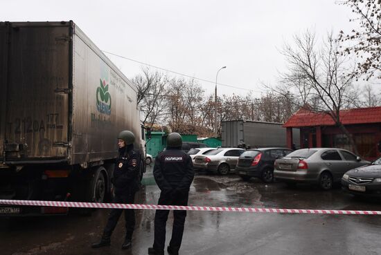 Situation in Ilovaiskaya Street in Moscow