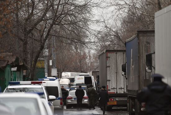 Situation in Ilovaiskaya Street in Moscow