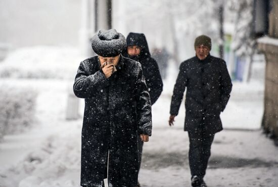 Bishkek in winter