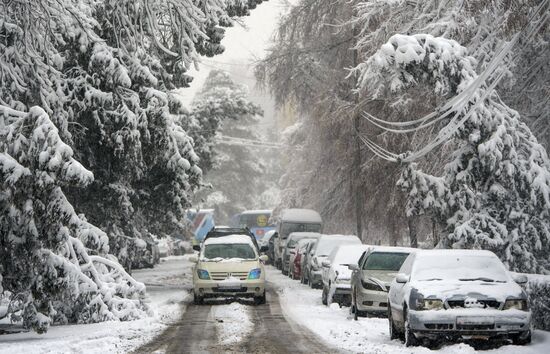 Bishkek in winter