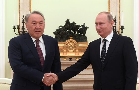 President Putin meets with President of Kazakhstan Nazarbayev