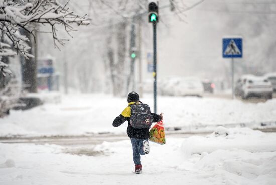 Bishkek in winter