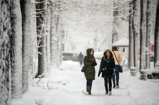 Bishkek in winter