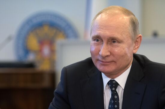 Vladimir Putin submits documents to Central Electoral Commission to register as presidential candidate