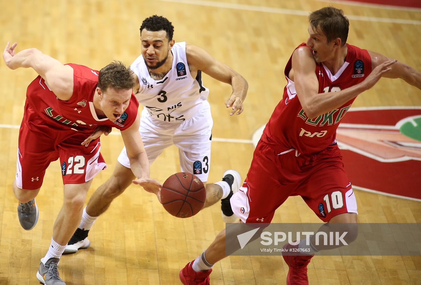 Eurocup Basketball. Lokomotiv Kuban vs. Partizan