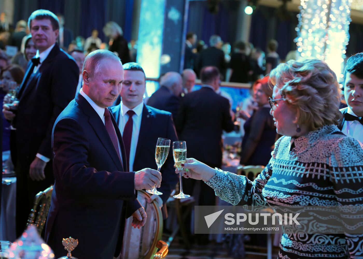 Russian President Vladimir Putin attends reception at Kremlin to mark New Year holiday