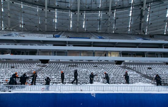 Construction of Samara Arena