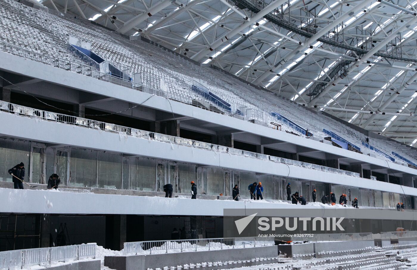 Construction of Samara Arena