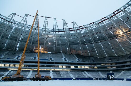 Construction of Samara Arena