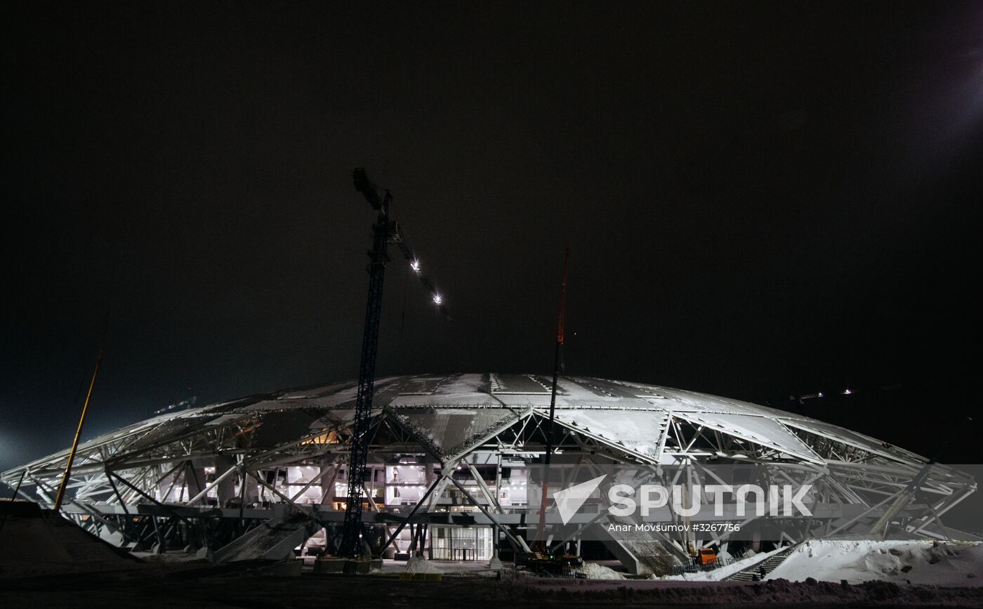 Construction of Samara Arena