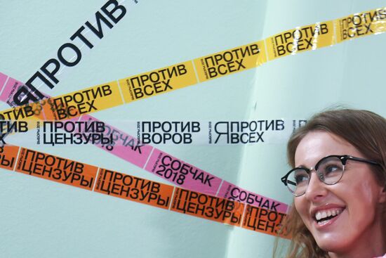 Ksenia Sobchak opens her election campaign office in Kazan