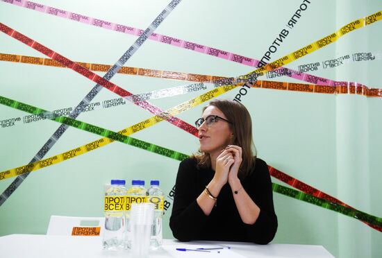 Ksenia Sobchak opens her election campaign office in Kazan
