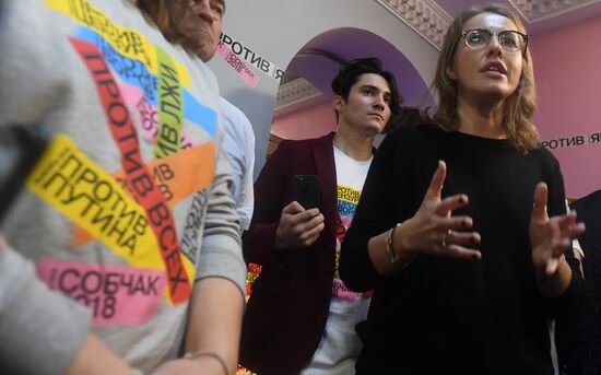 Ksenia Sobchak opens her election campaign office in Kazan