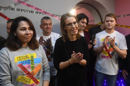 Ksenia Sobchak opens her election campaign office in Kazan