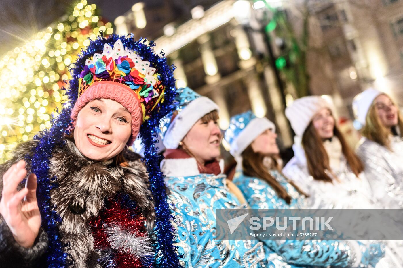 Parade of snow maidens