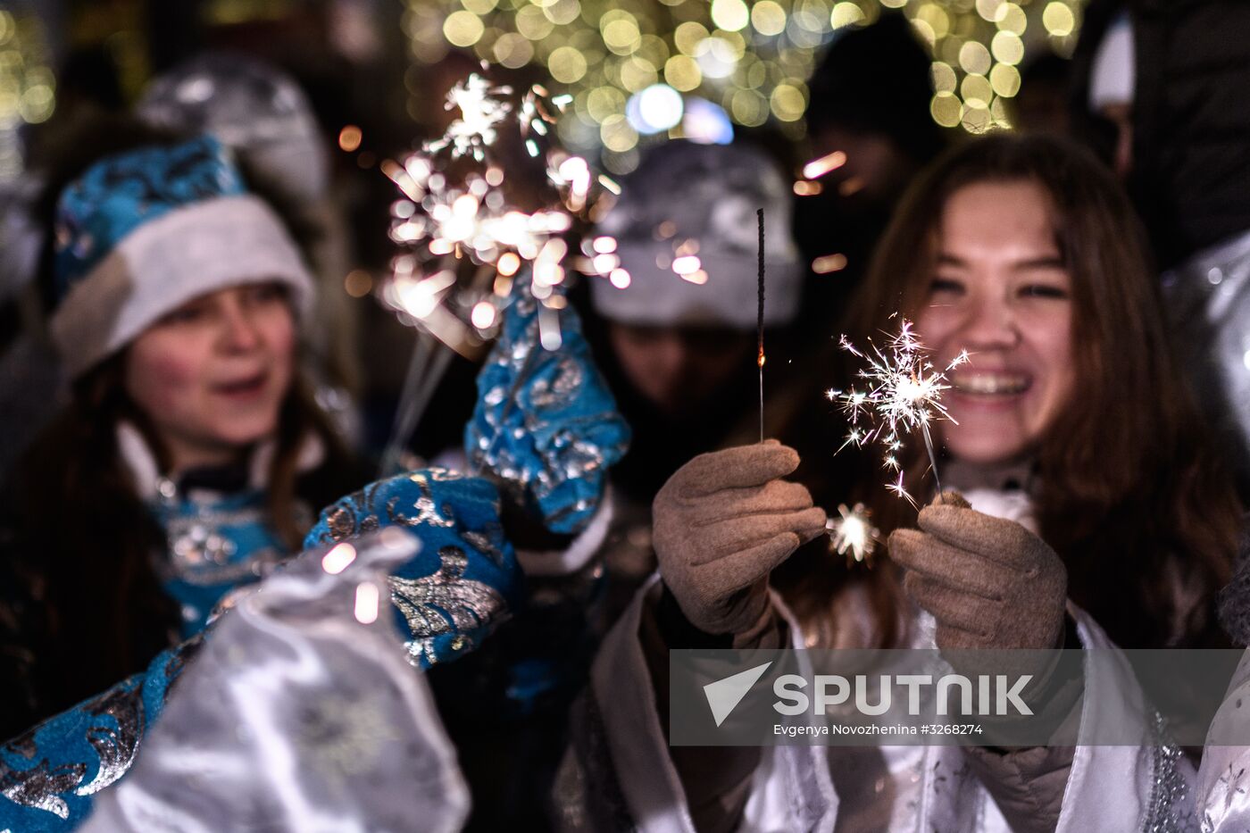 Parade of snow maidens